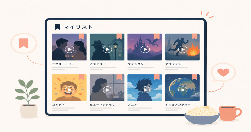 たくさんの動画が詰まったマイリスト