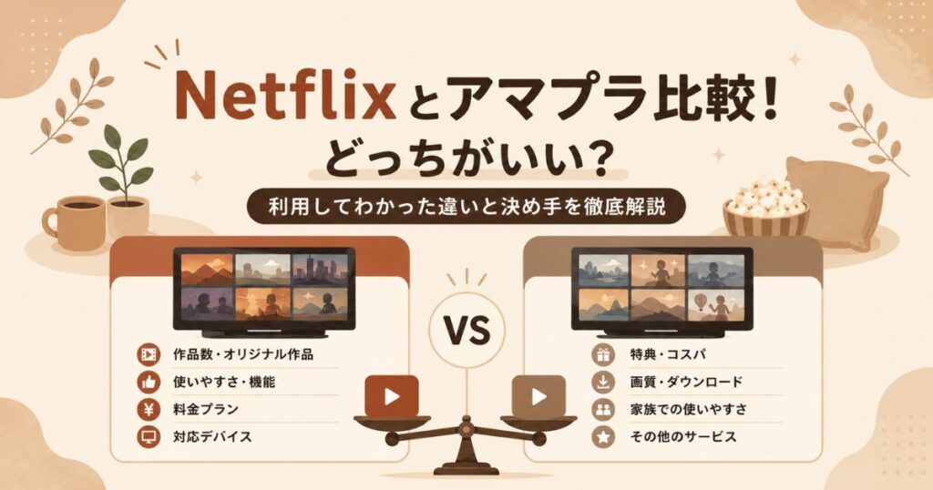Netflixとアマプラの比較