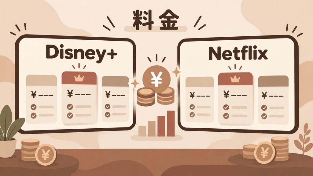 ディズニープラスとNetflixの料金を比較