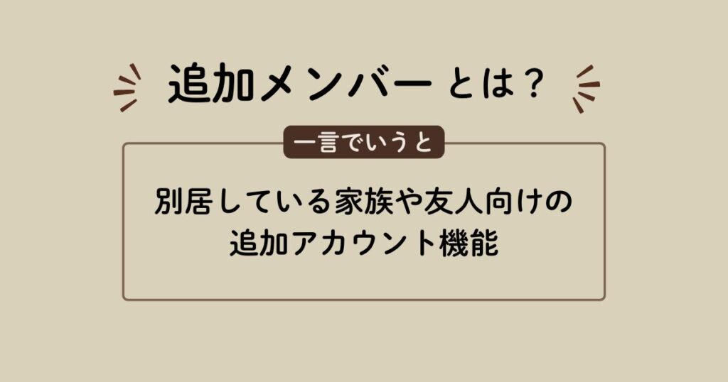 ディズニープラスの追加メンバーとは