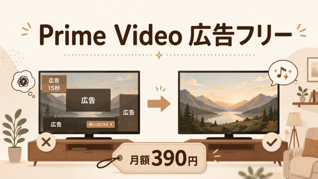 Prime Videoの広告フリー