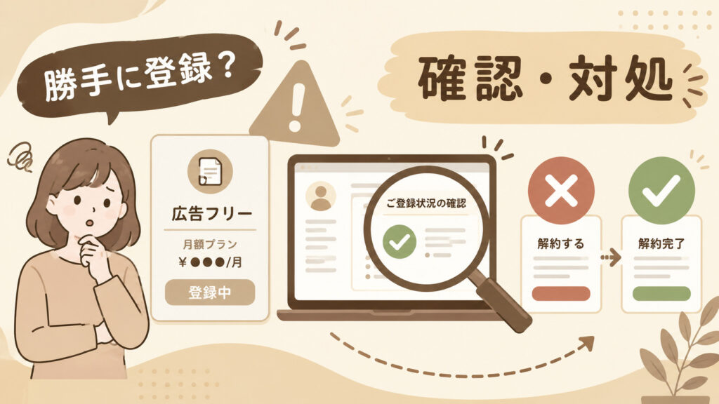Prime Videoの広告フリーに勝手に登録されたときの確認・対処法