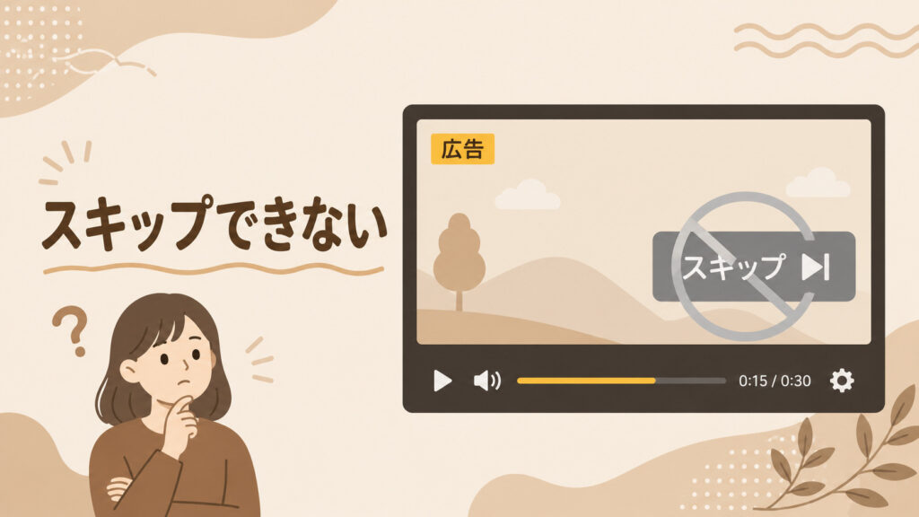 Amazonプライムビデオの広告はスキップ不可