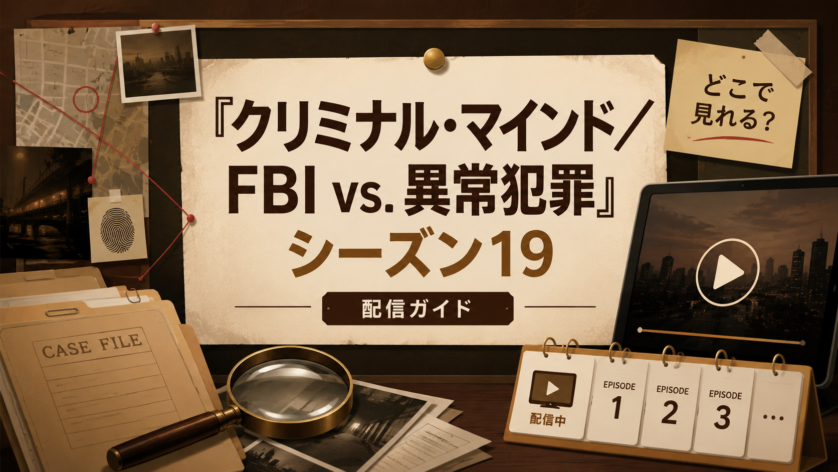 クリミナルマインド シーズン19の配信はどこで見れる？