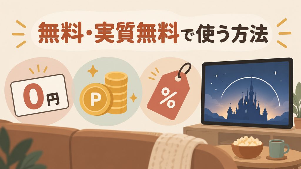 ディズニープラスを無料・実質無料で利用できる方法