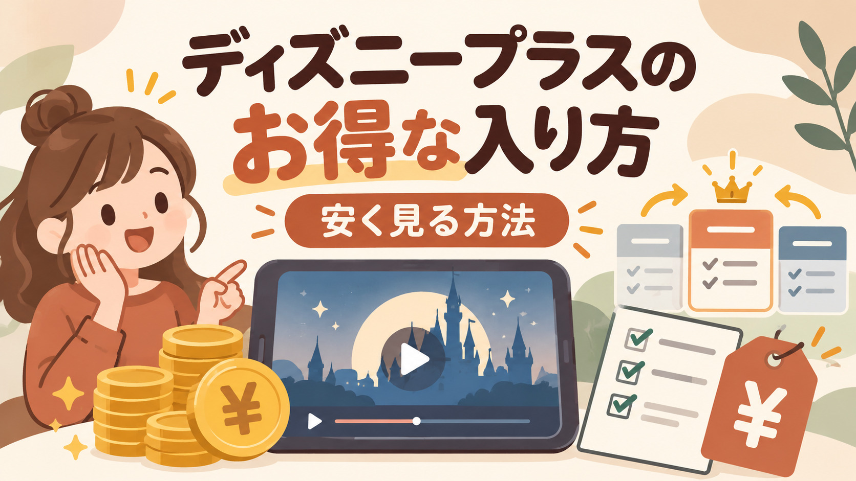 ディズニープラスのお得な入り方!安く見る方法を解説
