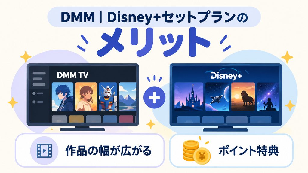 DMM | Disney+セットプランのメリット