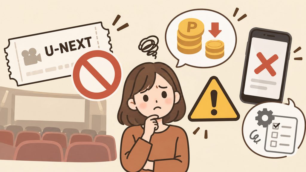 U-NEXT映画チケットを発行できない・使えない原因