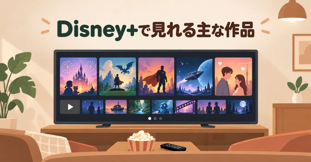 Disney+で見れる主な作品