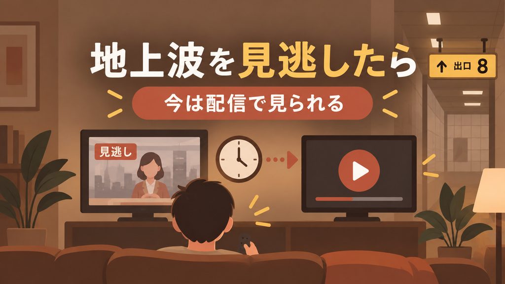 地上波放送を見逃した場合もPrime Videoで見られる