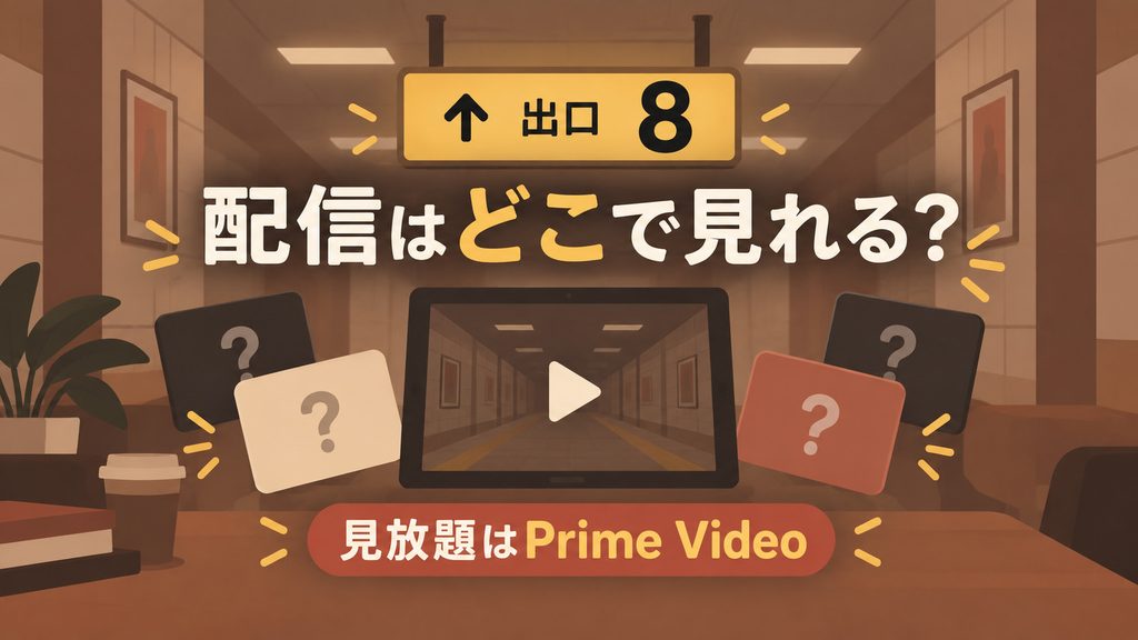 映画『8番出口』の配信はどこで見れる?Prime Videoで見放題独占