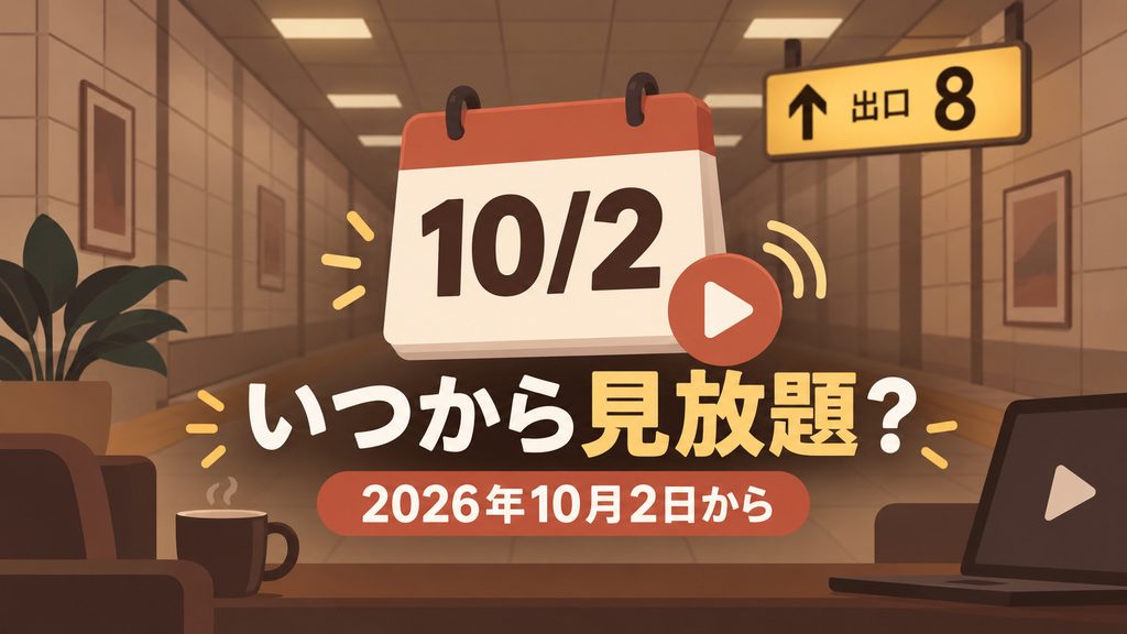 『8番出口』がPrime Videoで見放題になったのはいつから?